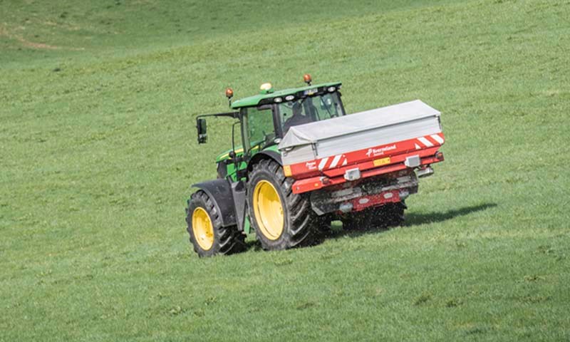 Spredetabeller mineralgjødsel, pelletert gjødsel, granulert kalk