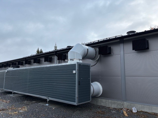 Varmegjenvinnet hønsehus