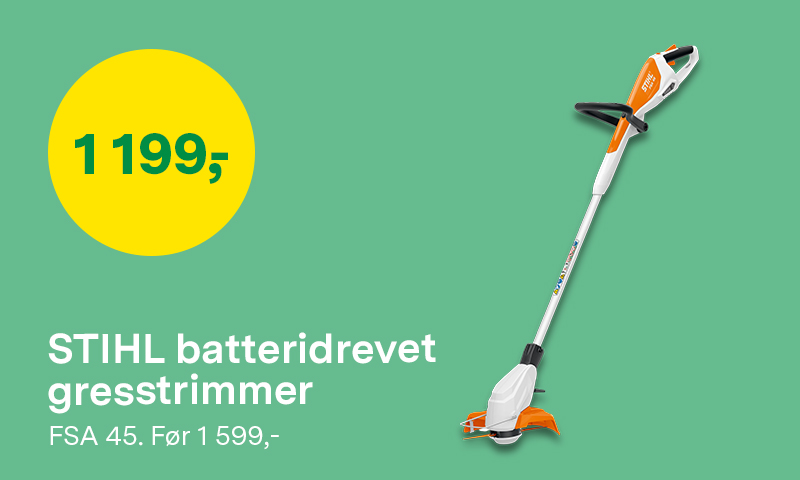 Batteridrevet gresstrimmer fra Stihl
