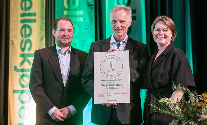 Kornbonde og innovatør tildelt Landbrukets bærekraftpris