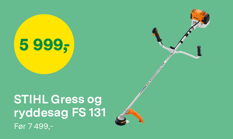 Gress og ryddesag FS 131 før 7 499 kr nå 5 999 kr