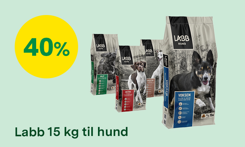 40% på Labb 15 kg til hund
