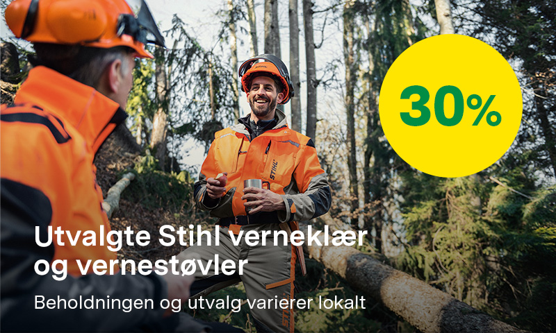 30% på utvalgte Stihl verneklær