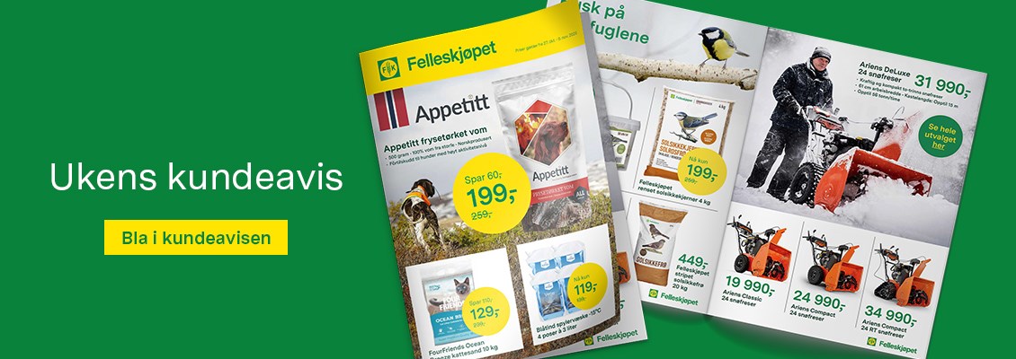 Klikk her for å bla i kundeavisen - gode tilbud og produkttips