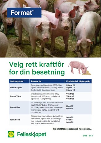Velg rett kraftfôr til din besetning