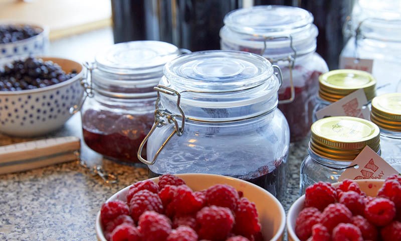 Skål med eplekompott