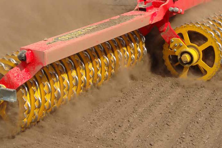 trommelring-pakke i arbeid