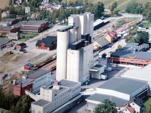 Felleskjøpet kornmottak Gran. Foto