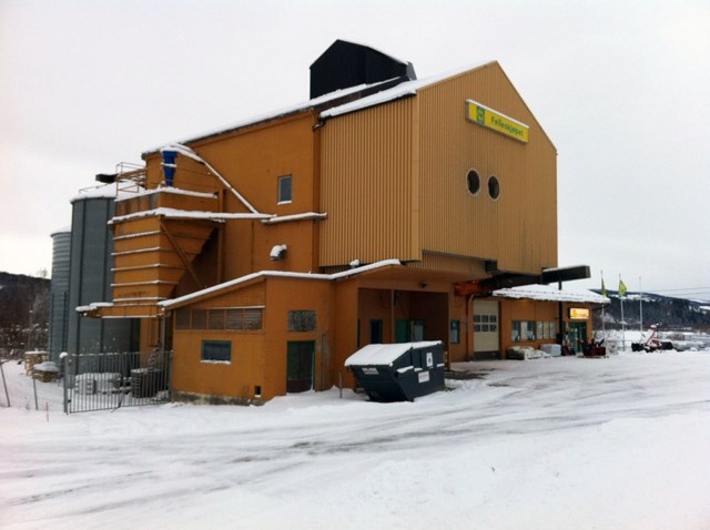 Felleskjøpet kornmottak Selbu. Foto