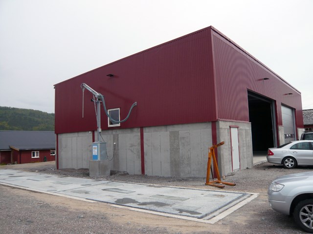 Felleskjøpet kornmottak Skien. Foto