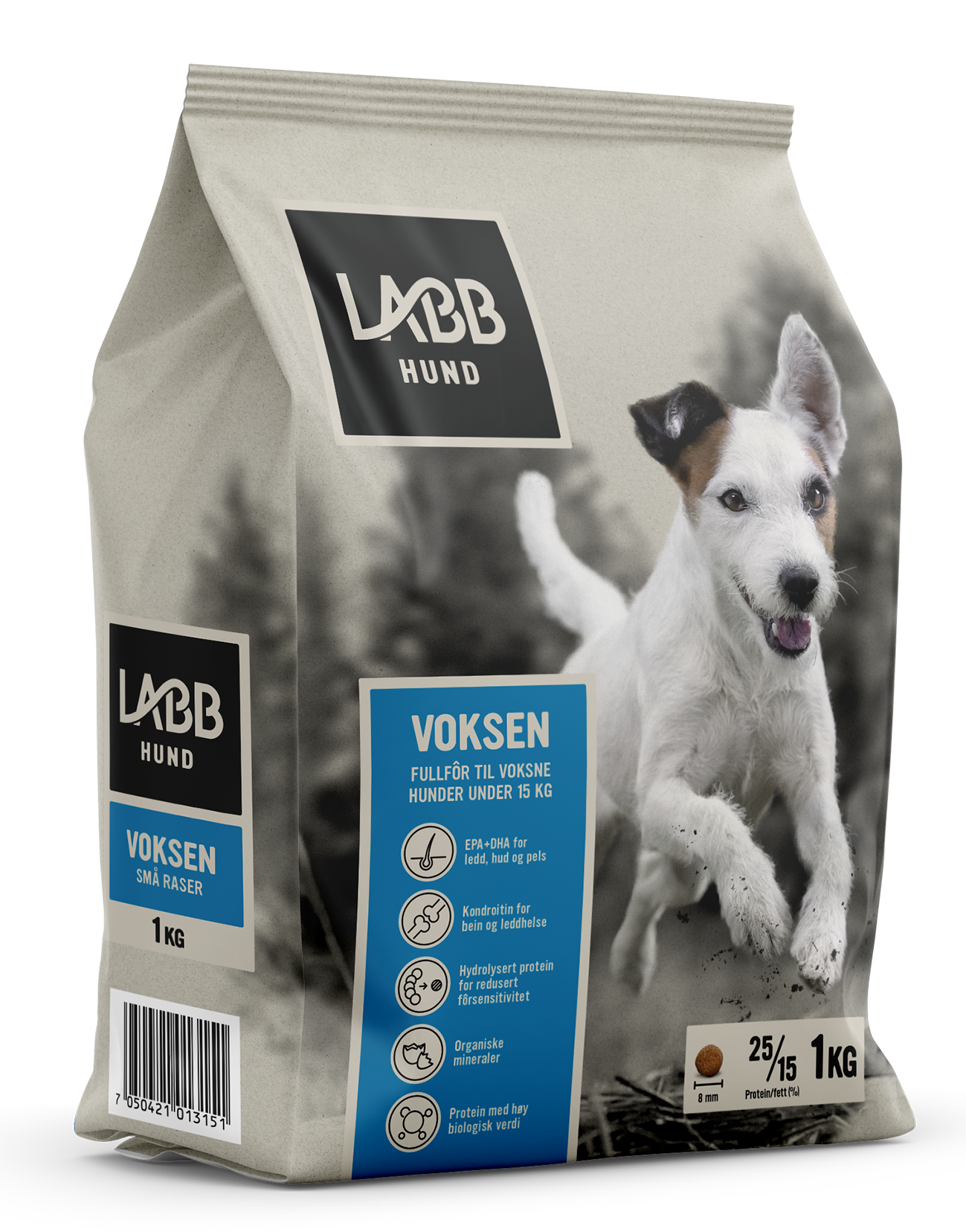 Hundefôr Voksen små hunder 1 kg