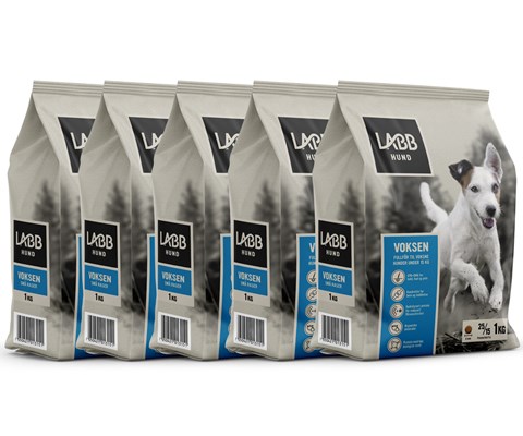 Hundefôr Voksen små hunder 5x3 kg