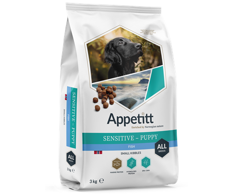 Hundefôr Sensitive Puppy Fish Small Breed 3 kg