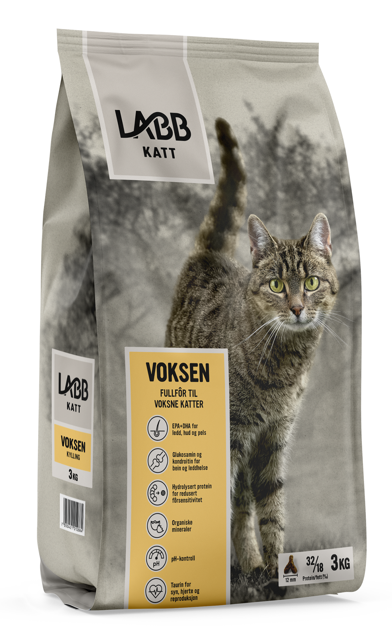 Kattemat Voksen Kylling 3 kg
