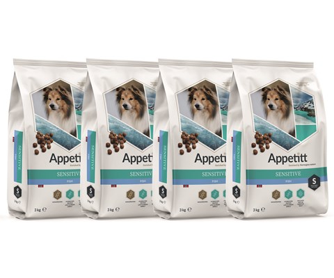 Hundefôr Sensitive Fish Small Breed 4x3 kg
