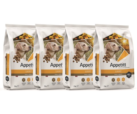 Hundefôr Light 4x3 kg