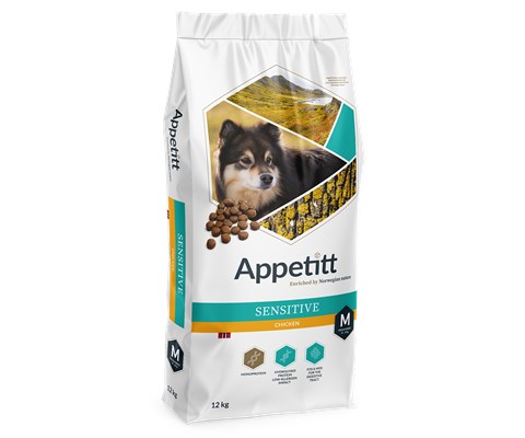Hundefôr Sensitive Chicken Medium Breed 12 kg