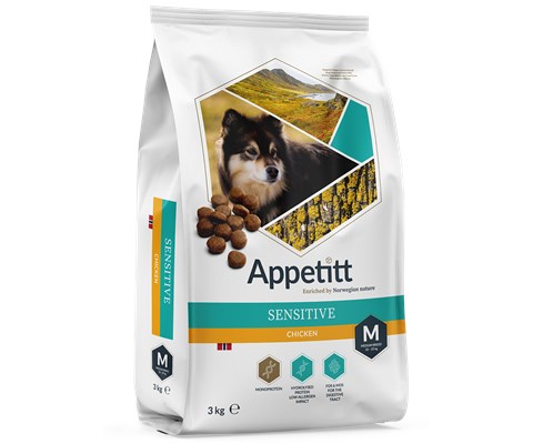 Hundefôr Sensitive Chicken Medium Breed 3 kg