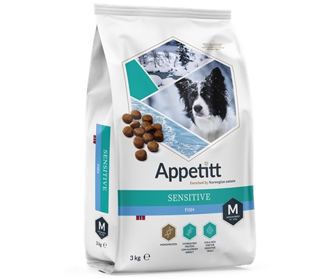 Hundefôr Sensitive Fish Medium Breed 3 kg