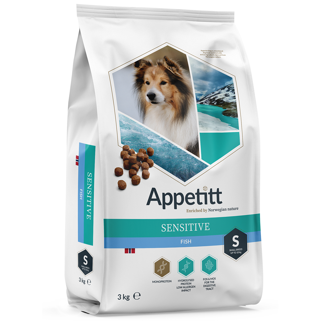 Hundefôr Sensitive Fish Small Breed 3 kg