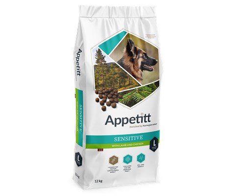 Hundefôr Sensitive Lamb & Chicken Large Breed 12 kg