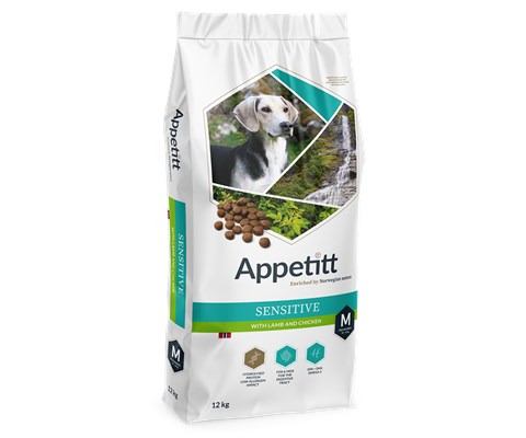 Hundefôr Sensitive Lamb & Chicken Medium Breed 12 kg
