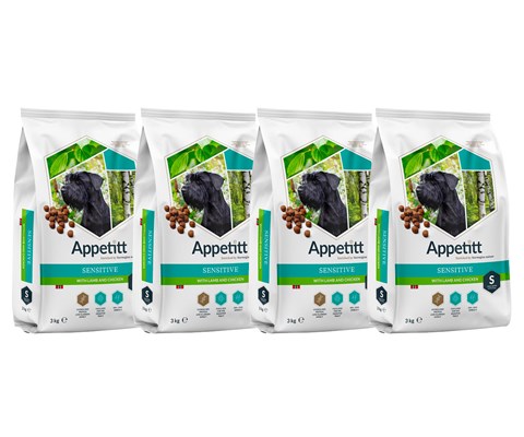 Hundefôr Sensitive Lamb & Chicken Small Breed 4x3 kg