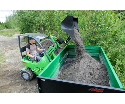 Høyttippende skuffe