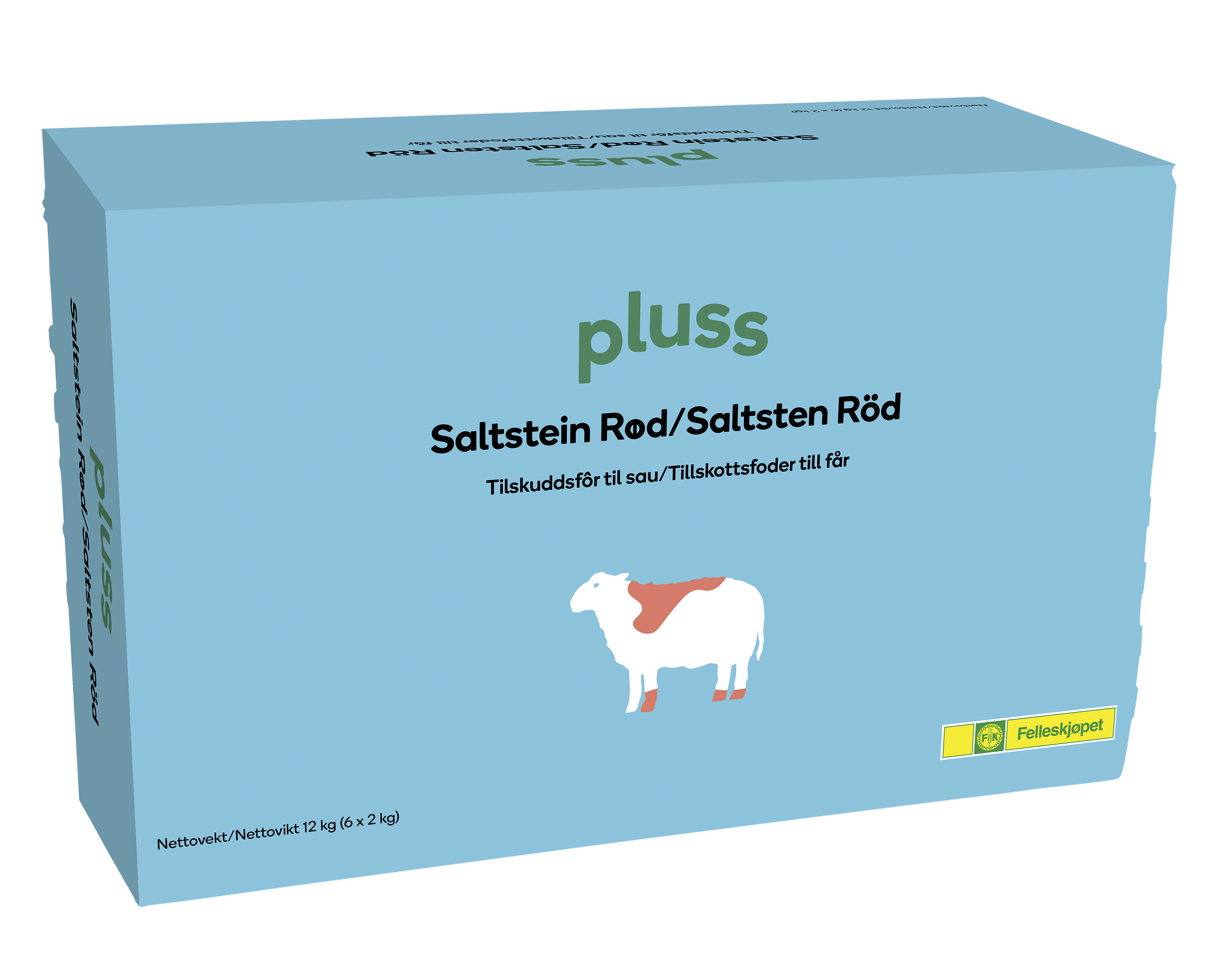 Saltstein rød 6x2 kg