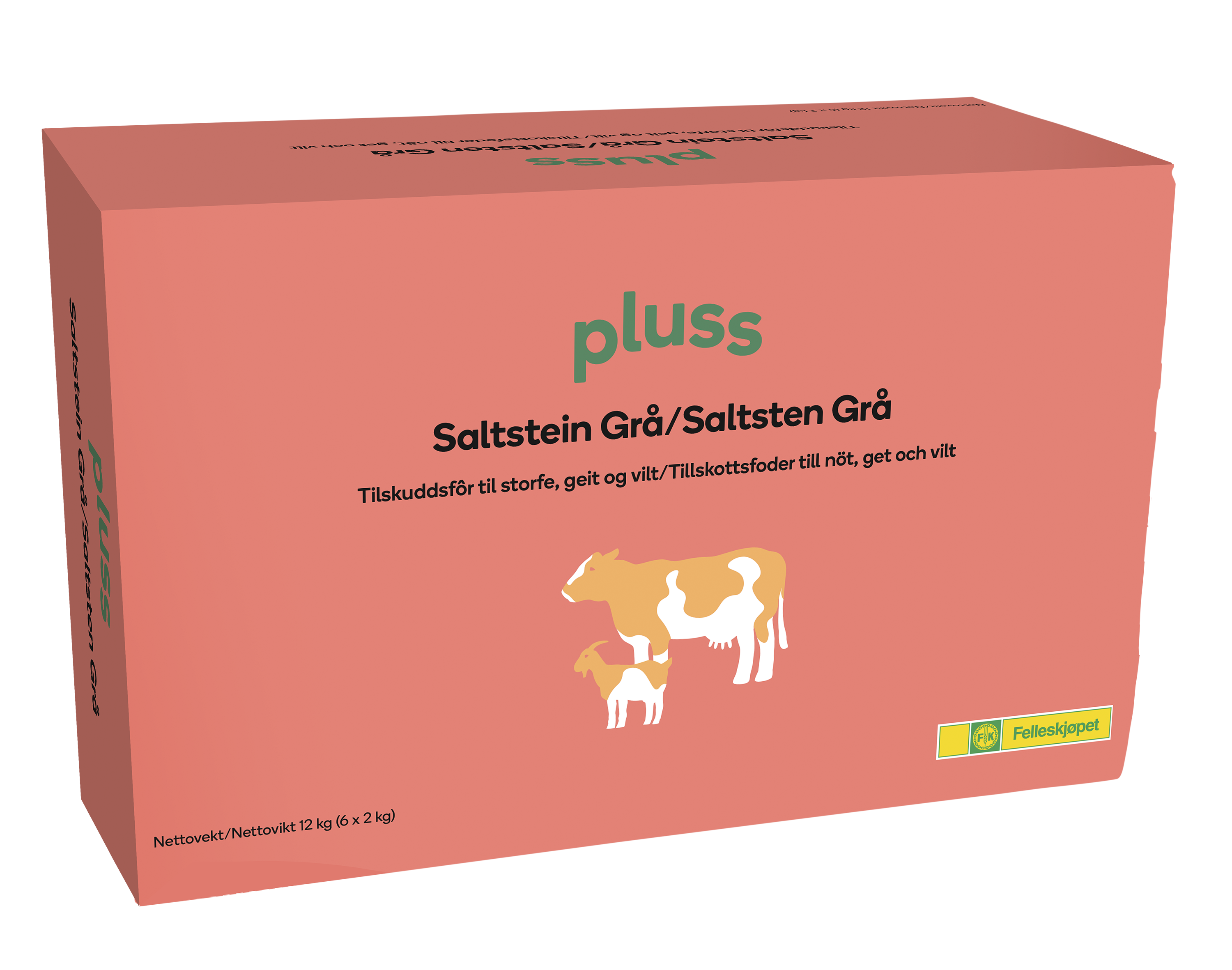 Saltstein grå 6 x 2 kg