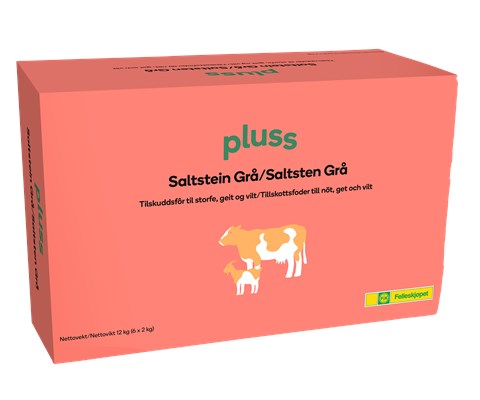 Saltstein grå 6 x 2 kg