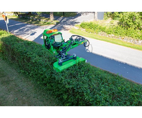 Hekktrimmer med roterende kniver