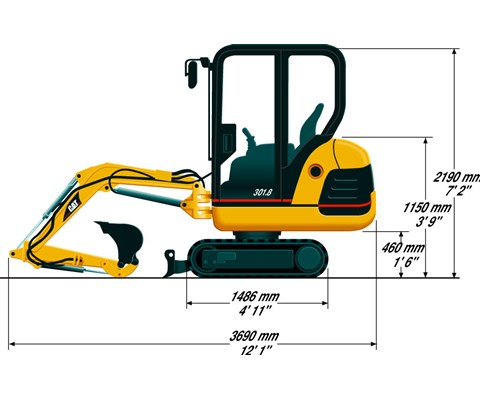 Minigraver CAT 301.8
