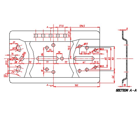 Mekanisk førersete i svart skai