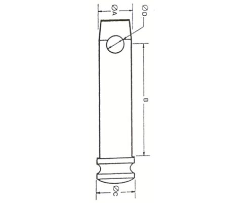 Bolt toppstag kat 2 25/142 mm