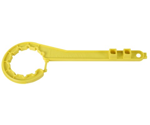 Plastnøkkel for syrekanne