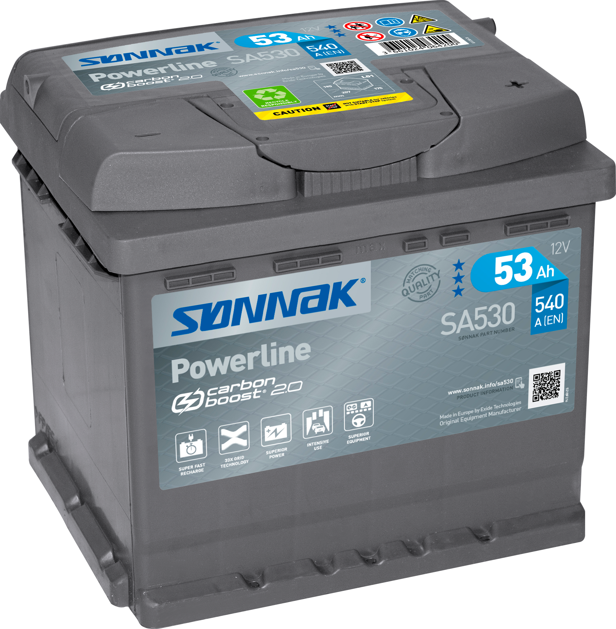 Bilbatteri powerline SA530