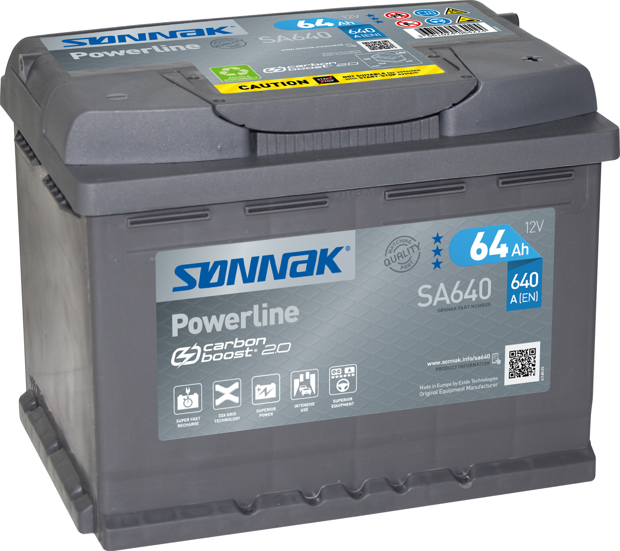 Bilbatteri powerline SA640