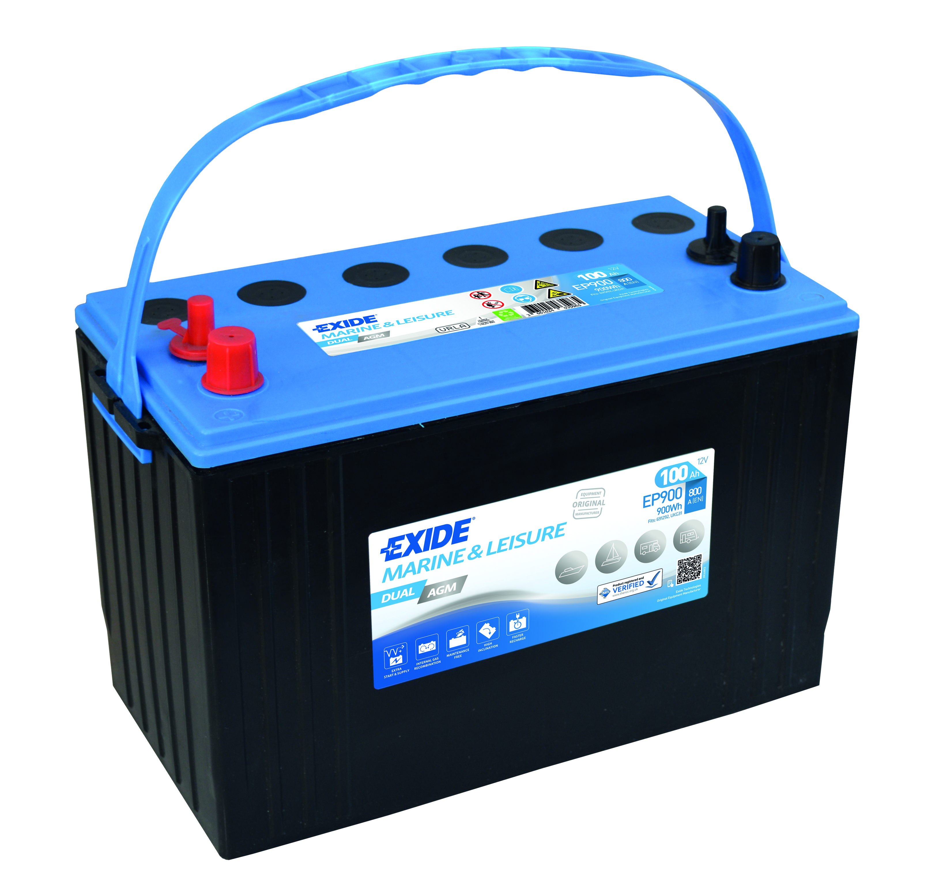 Batteri Dual AGM EP900