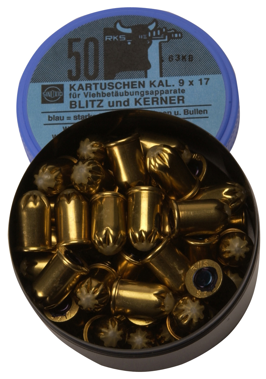 Patron til boltepistol blå 50 stk