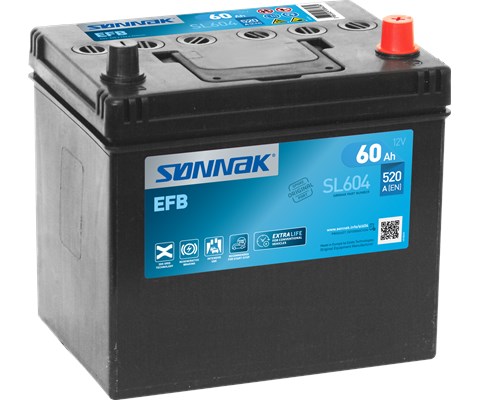Bilbatteri EFB start og stop SL604
