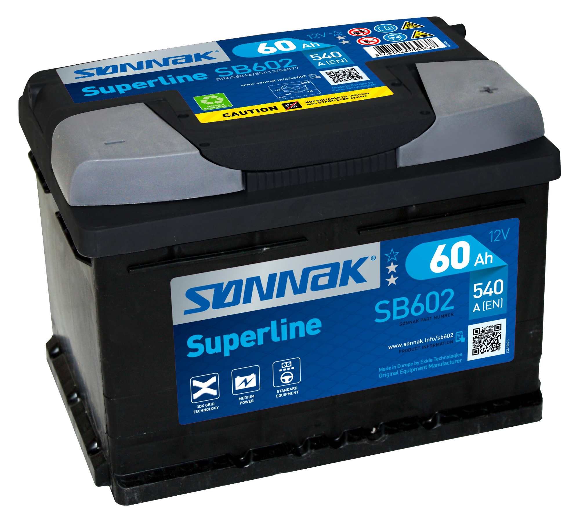 Bilbatteri superline SB602