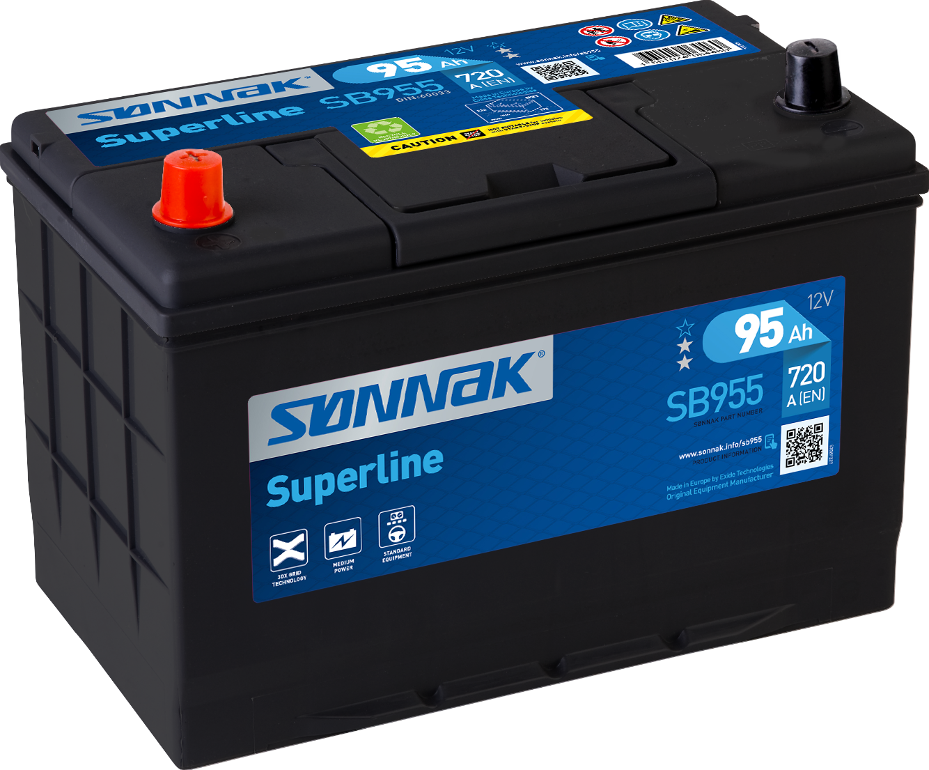 Bilbatteri superline SB955