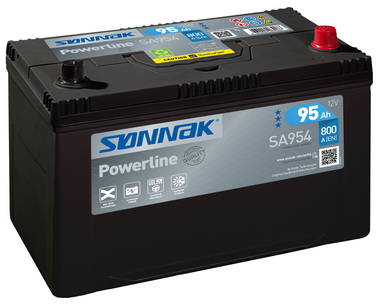 Bilbatteri powerline SA954