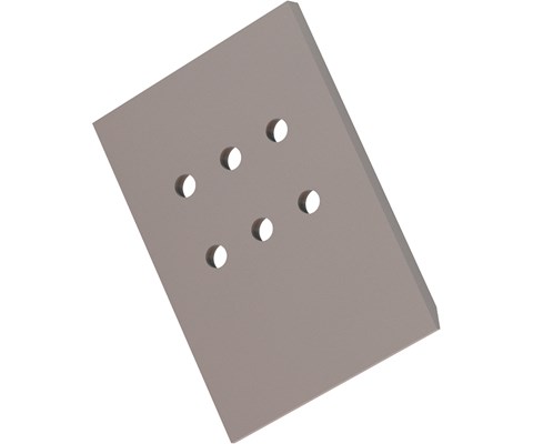 Støtteplate on-land