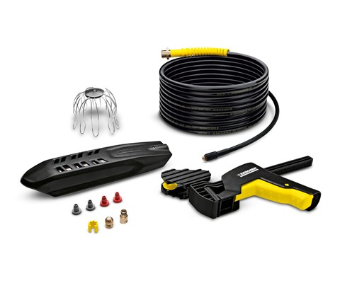 Rør og takrennerengjøringssett