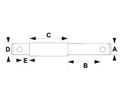 Bolt trekkstang kat 1. og 2 22/78 mm 28/16 mm