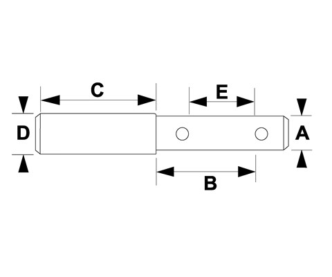 Bolt toppstag kat. 2 og 3 25/75 mm 32/78 mm