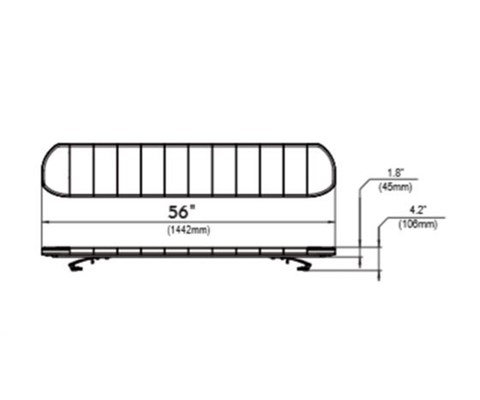Lysbjelke LED 144 cm