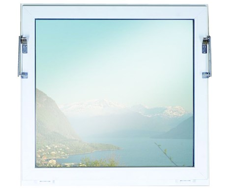 Ventilasjonsvindu PVC 112x75 cm